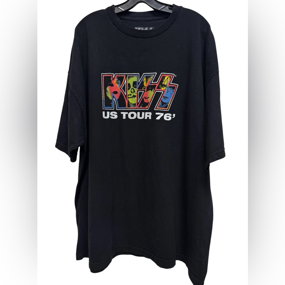 KISS WORLD TOUR 76’ Black Graphic Tee Size 3XL